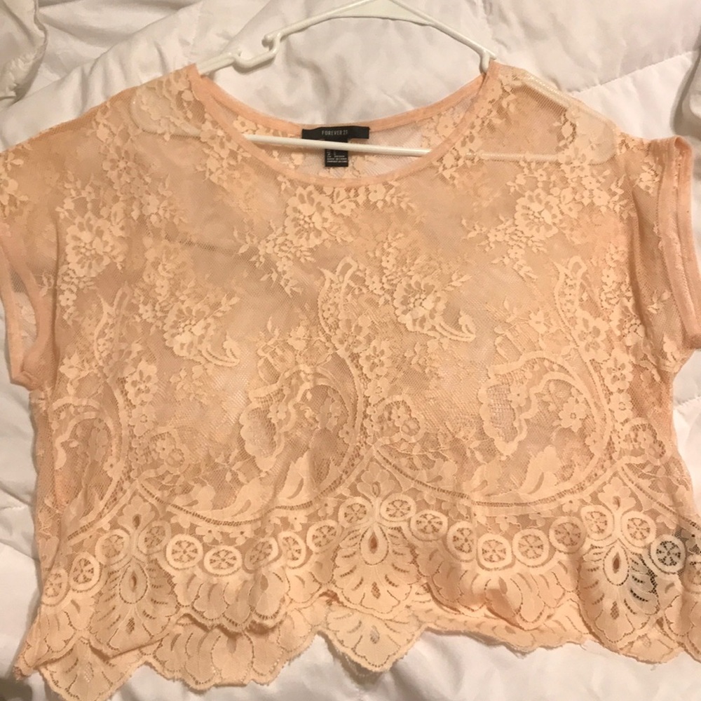 Lift pink lace shirt